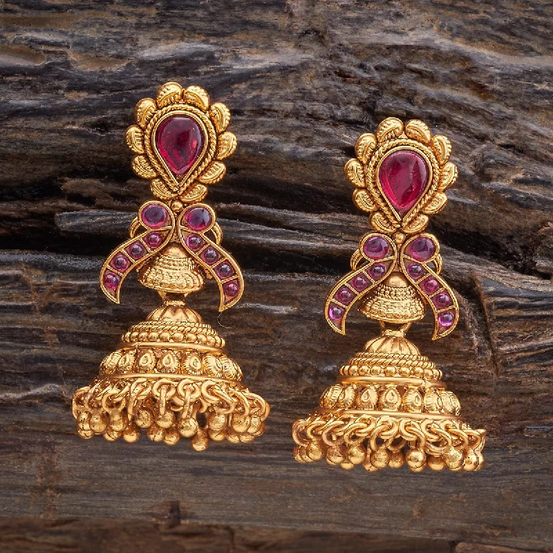 women gold stud earrings -Antique Earring 176877