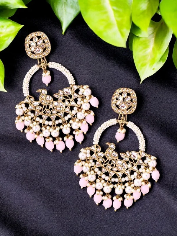 women statement earrings -Blush Nishi chandbalis