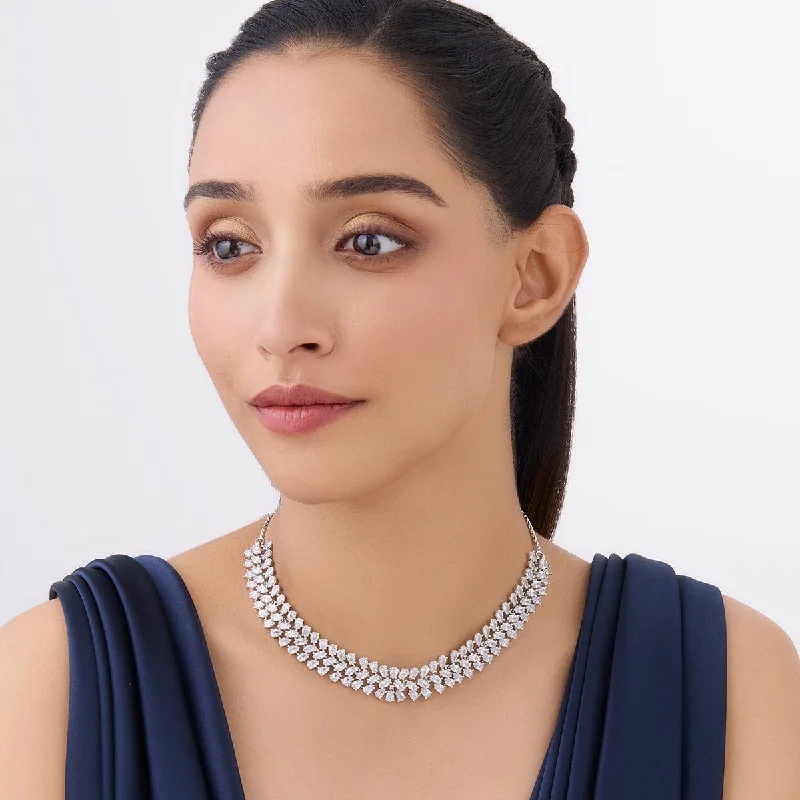 women luxury pearl necklaces -Zircon Necklace 163849