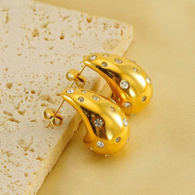 women vintage earrings -just-lil-things-gold-pin-earrings-jlt11998