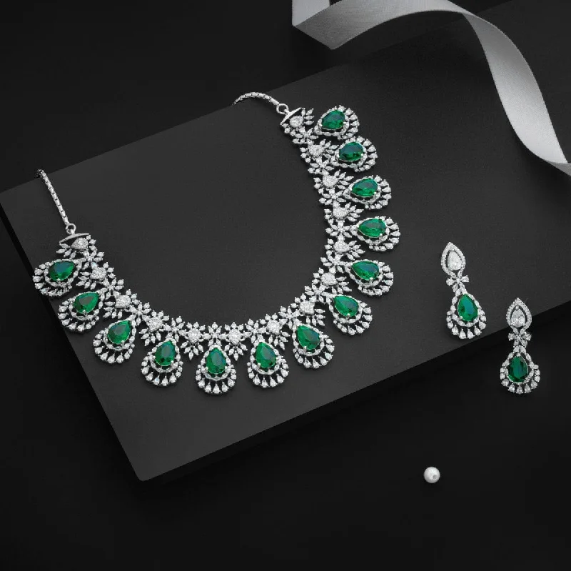 women pearl necklaces -Zircon Necklace 167631