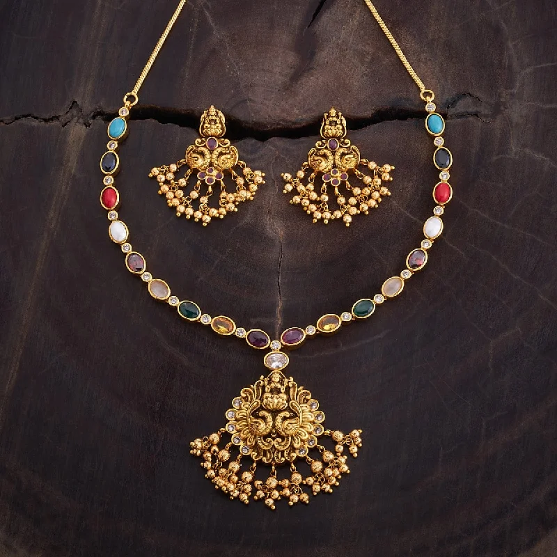 women layered gold necklaces -Antique Necklace 167992