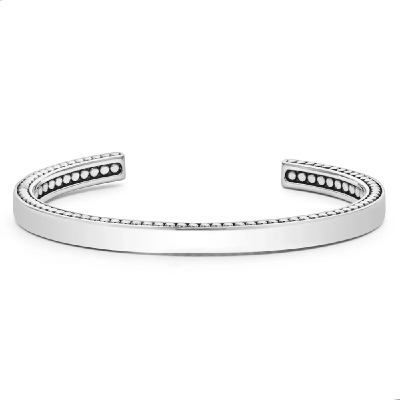 women infinity bangles -Lagos Anthem Silver Cuff Bracelet, 6mm