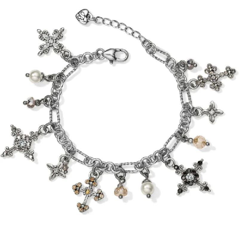 women friendship bracelets -Brighton Crosses Of The World Charm Bracelet