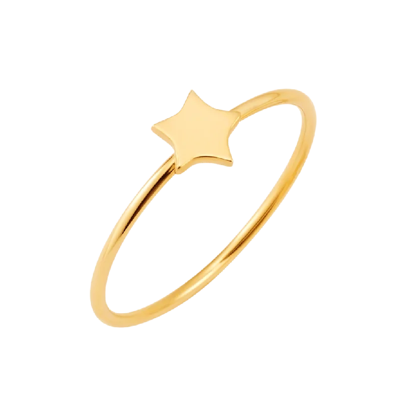 women adjustable rings -Shapes Moyen Star Ring