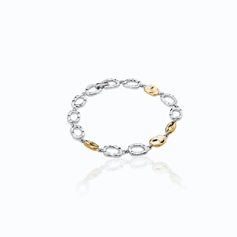 women mixed metal bracelets -Tane Caminos Two-Tone Bracelet