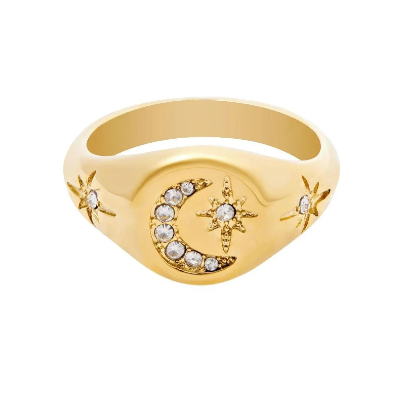 women classic engagement rings -Luna Signet Ring