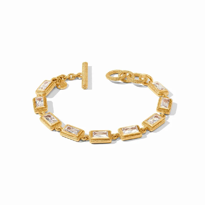 women chic bangle bracelets -Julie Vos Baguette Tennis Bracelet