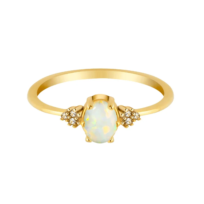 women fashion-forward rings -Vixen Opal Ring