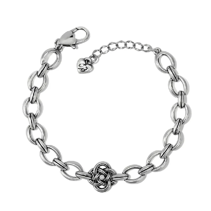 women men’s leather bracelets -Brighton Interlok Knot Link Bracelet