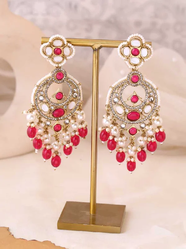 women designer earrings -Rani Ishika Chaandbalis