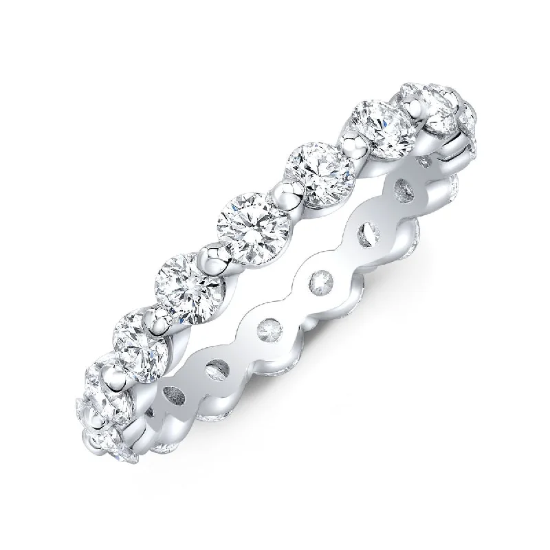 women custom engagement rings -2 Carat Floating Eternity Diamond Ring