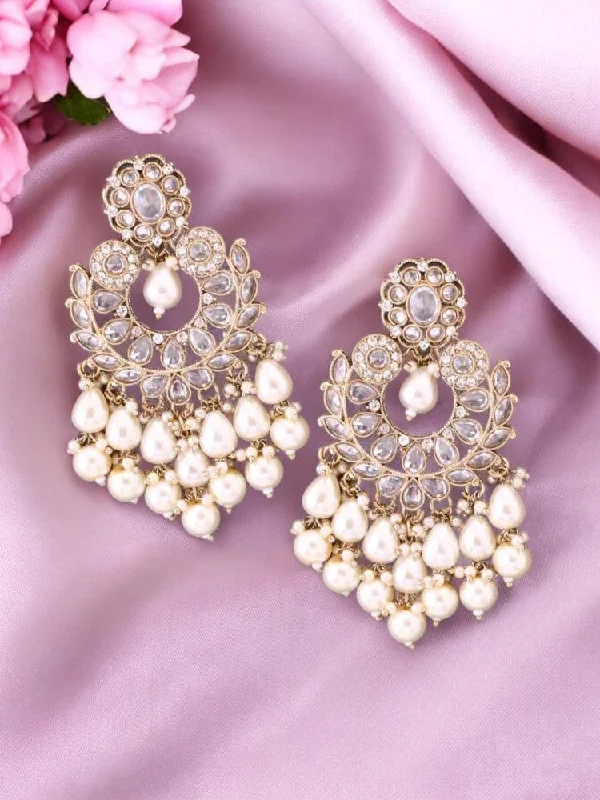 women adjustable earrings -Ivory Yuna Chandbalis