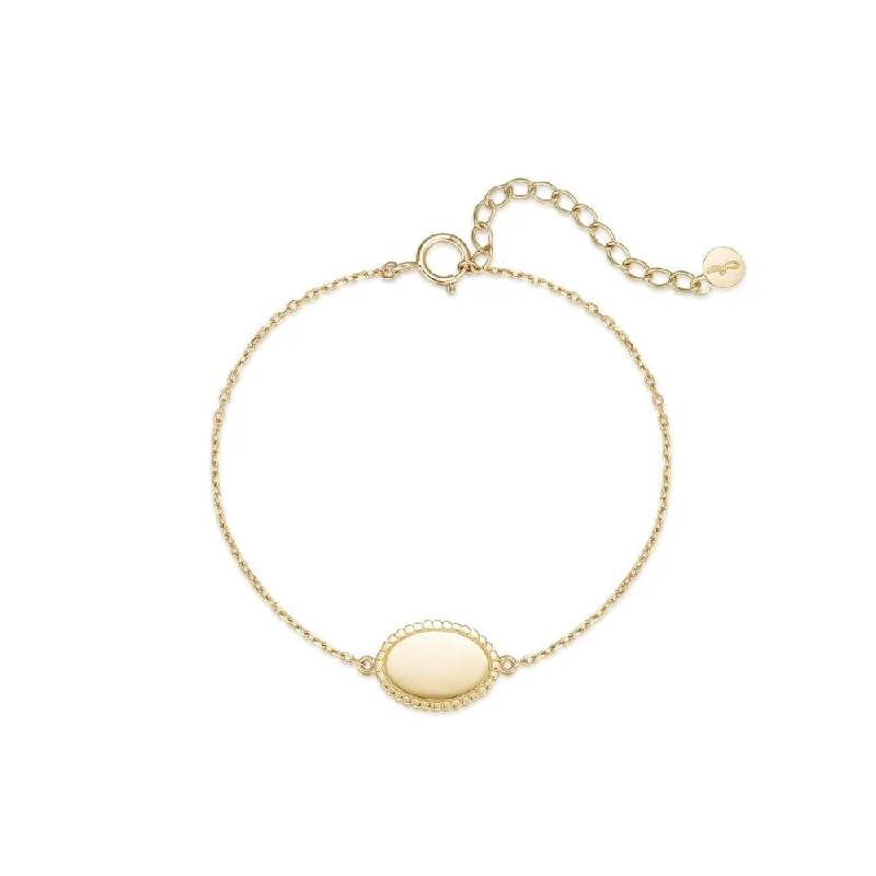 women silver bangles -Chéri Bracelet - Solid Gold