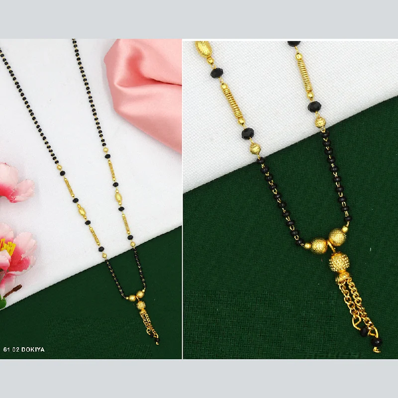 women elegant necklaces -Mahavir Dye Gold Dokiya Necklace