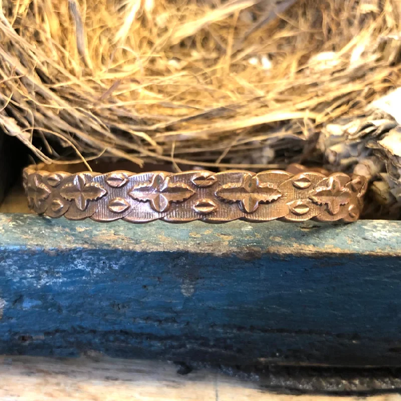 women custom bangles -Vintage Solid Copper Cuff Bracelet