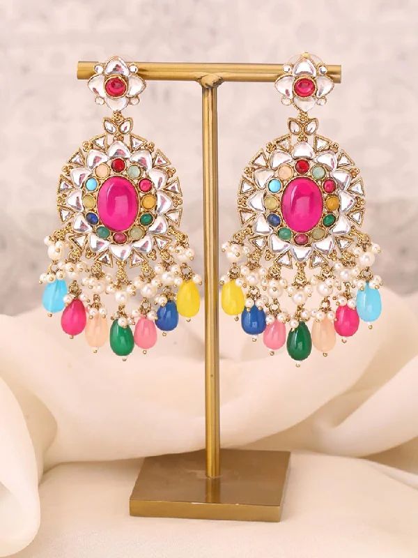 women chic earrings -Prismatic Devanya Chandbalis