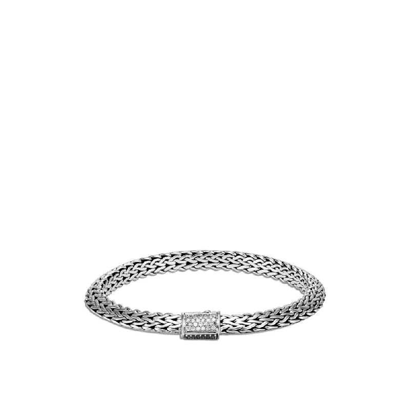 women crystal bangles -John Hardy Tiga Chain Diamond Bracelet