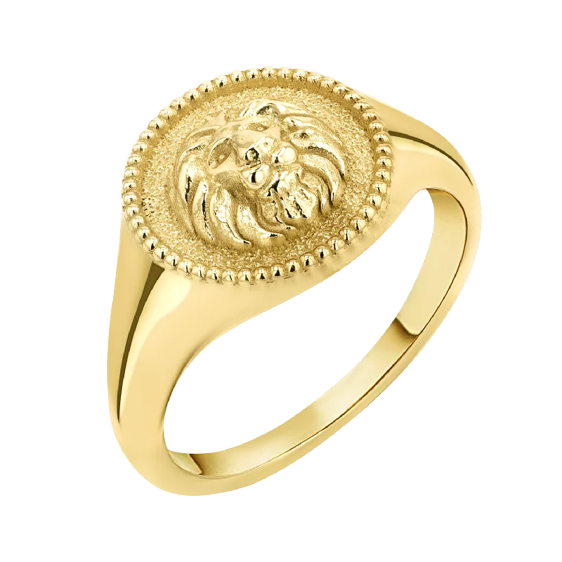 women fashion-forward rings -Zodiac Signet Ring