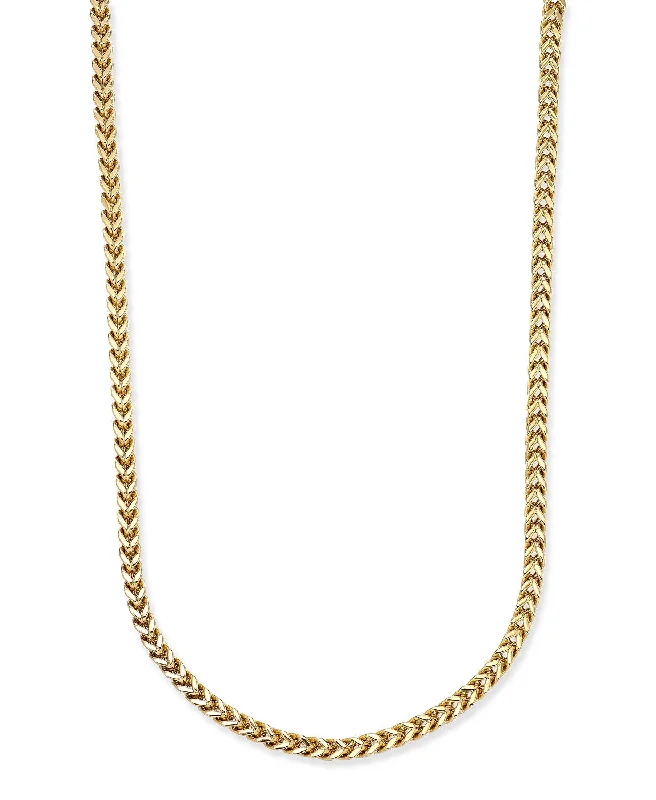 women adjustable necklaces -Men's Gold-Tone Chain Necklace