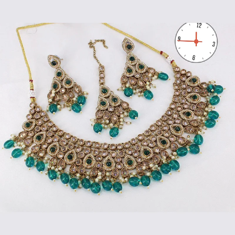 women long necklaces -Manisha Jewellery Gold Plated Necklace Set