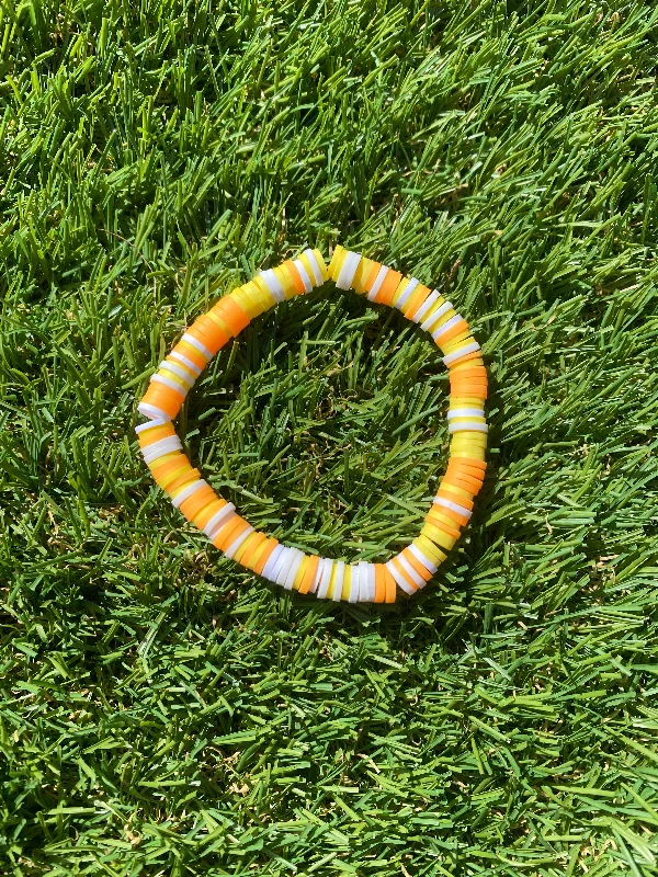 women friendship bracelets -Candy Corn Bracelet