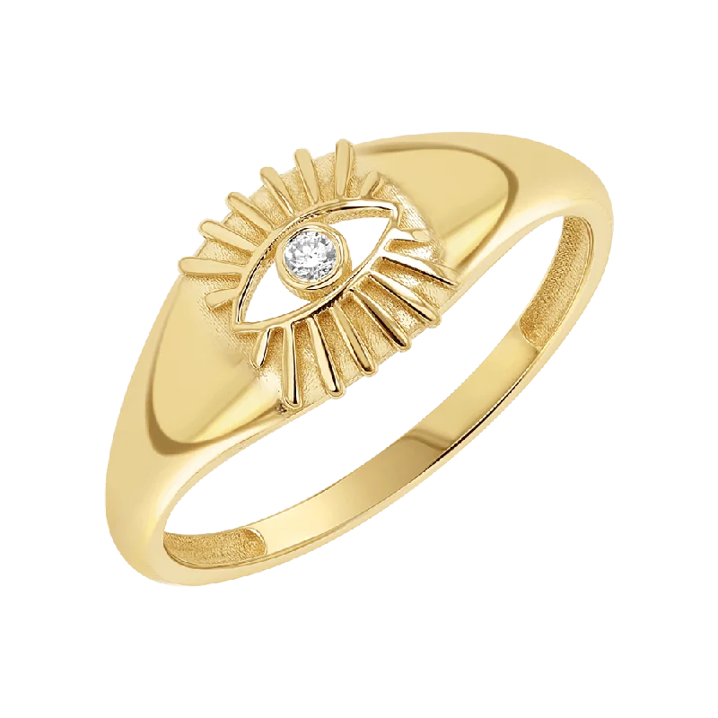 women vintage engagement rings -Sunbeam Evil Eye Ring